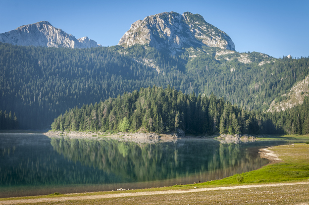 Black lake in Montenegro